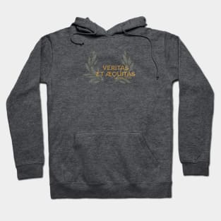 Veritas et Aequitas, Truth and Justice. Latin maxim. Hoodie